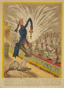 Uncorking Old Sherry, 1805 (håndfarvet radering)